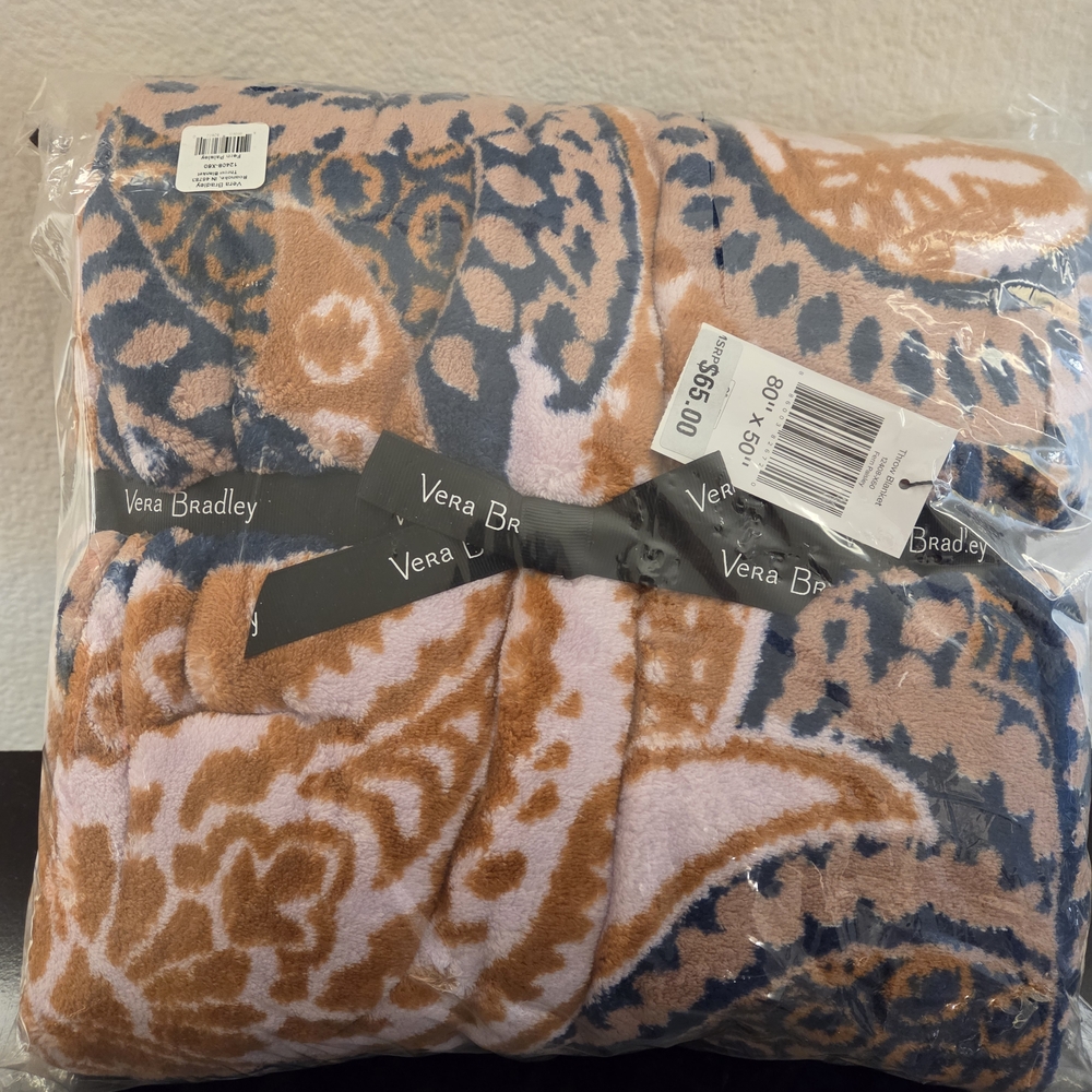 Vera Bradley Pink and Blue Blanket